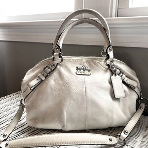 White Leather Coach Purse